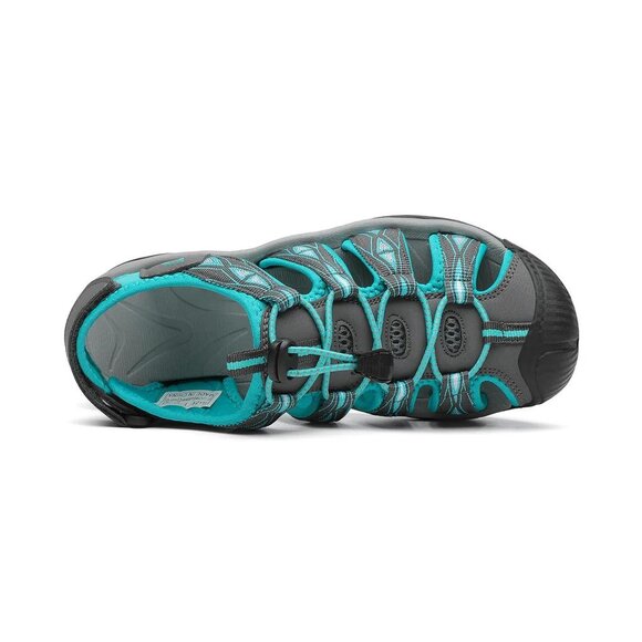 Dannto Women's US 6,9 Sport Hiking Closed Toe Sandal Blue Gray Athletic Lightwei - Picture 10 of 12